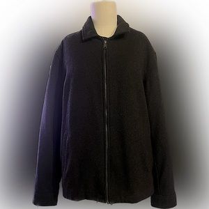 Old Navy Wool Bomber in Charcoal Gray